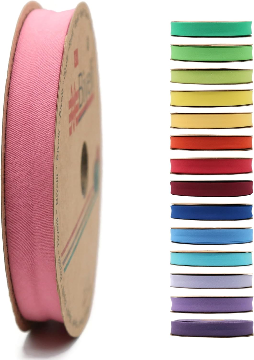 Cotton Fold Bias Tape - 3/4 Inches (20mm) Wide - 27 Yards - 65+ Colors - Single Fold Cotton Fold Bias Binding Tape for Sewing Clothing DIY (32. Mauve) D32