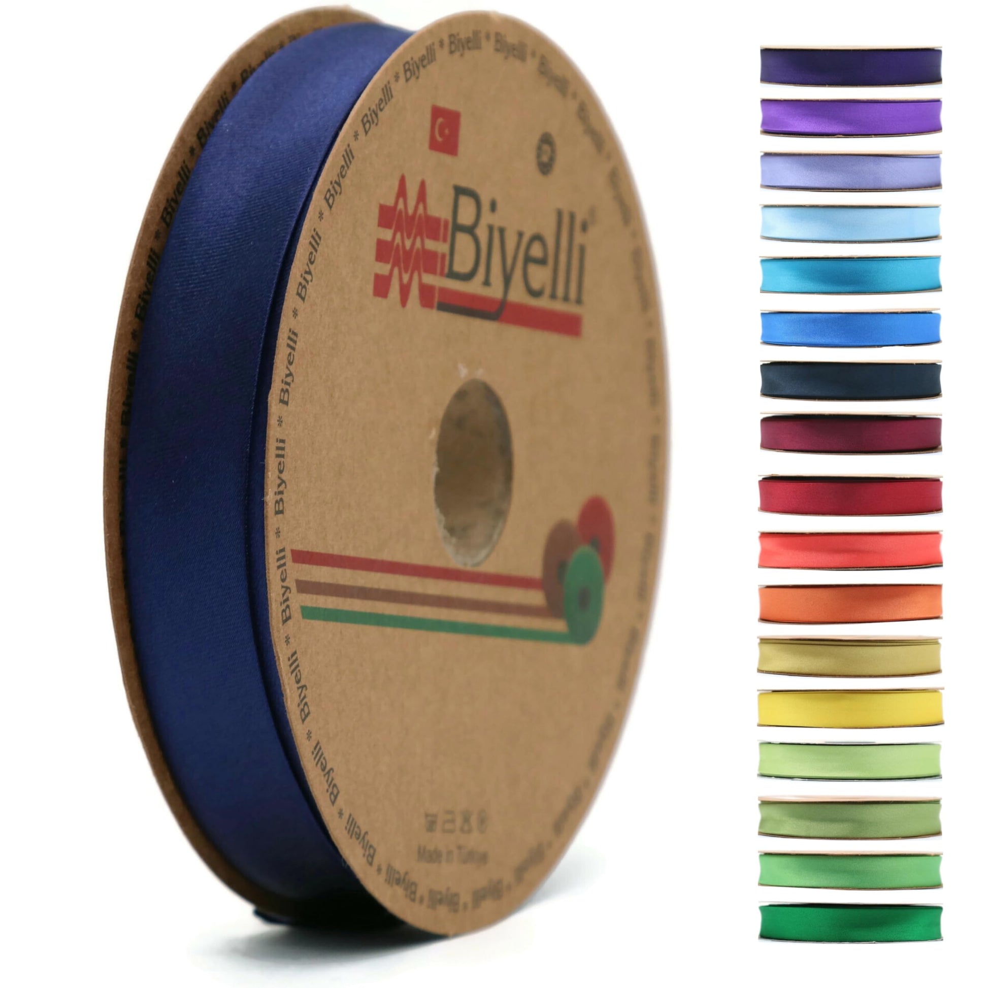 Fold Satin Bias Tape - 99+ Colors - 3/4 Inches Wide - 27 Yards - Fold Satin Binding Bias Ribbon Fabric Piping Bias Binding Tape for Sewing Clothing DIY (83. Dark Violet) BYS83