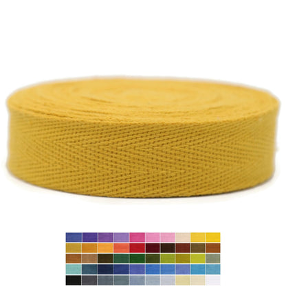 2" & 1.5" & 1.18'' & 1" Cotton Twill Tape - 10 Yards - 50+ Colors -%100 Natural Cotton 1 Inch 1.5 Inch 2 Inch Herringbone Bias Binding Cotton Tape Trim for Sewing Wrapping Craft DIY 10474 (Tawny)…