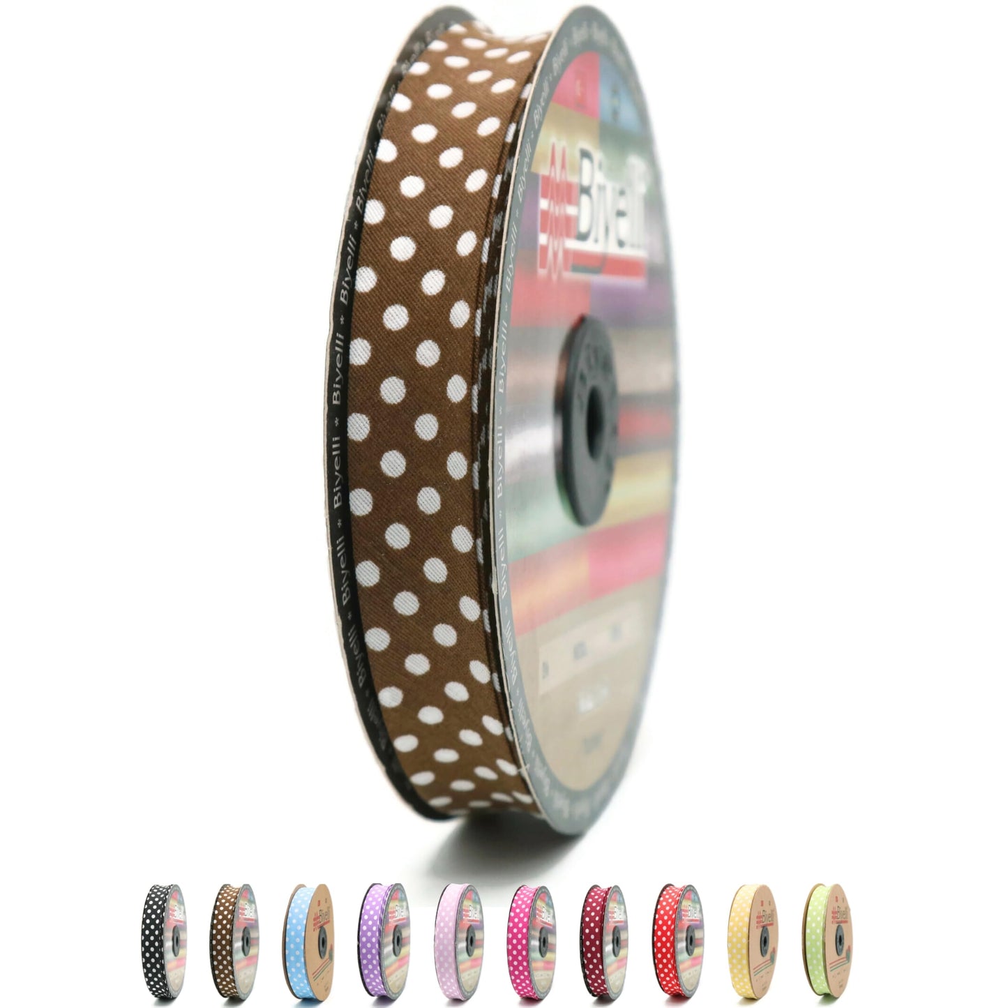 Cotton Fold Bias Binding Tape - 3/4 Inches (20mm) Wide - 27 Yards - Polka Dots Single Fold Cotton Fold Bias Binding Tape for Sewing Clothing DIY Coral Pink A16