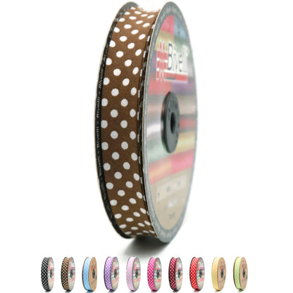 Cotton Fold Bias Binding Tape - 3/4 Inches (20mm) Wide - 27 Yards - Polka Dots Single Fold Cotton Fold Bias Binding Tape for Sewing Clothing DIY Purple A18