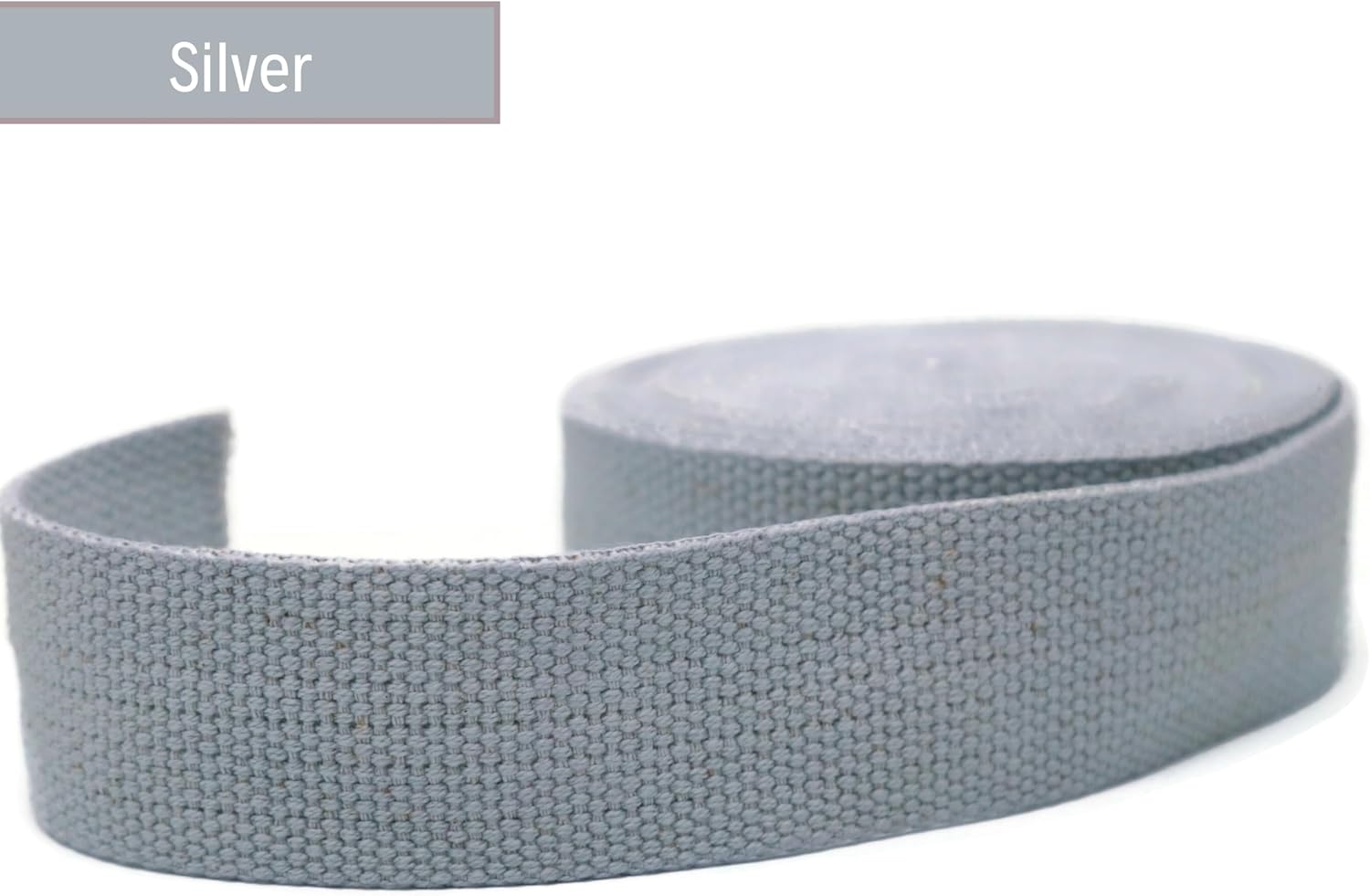 2" & 1.5'' & 1" Cotton Webbing - 5 Yards - 50+ Colors -%100 Natural Cotton - Turkish Woven - Heavy Duty 1 Inch 1.5 Inch 2 Inch Canvas Webbing for Sewing Straps Bag Climbing Indoors Craft DIY 11574