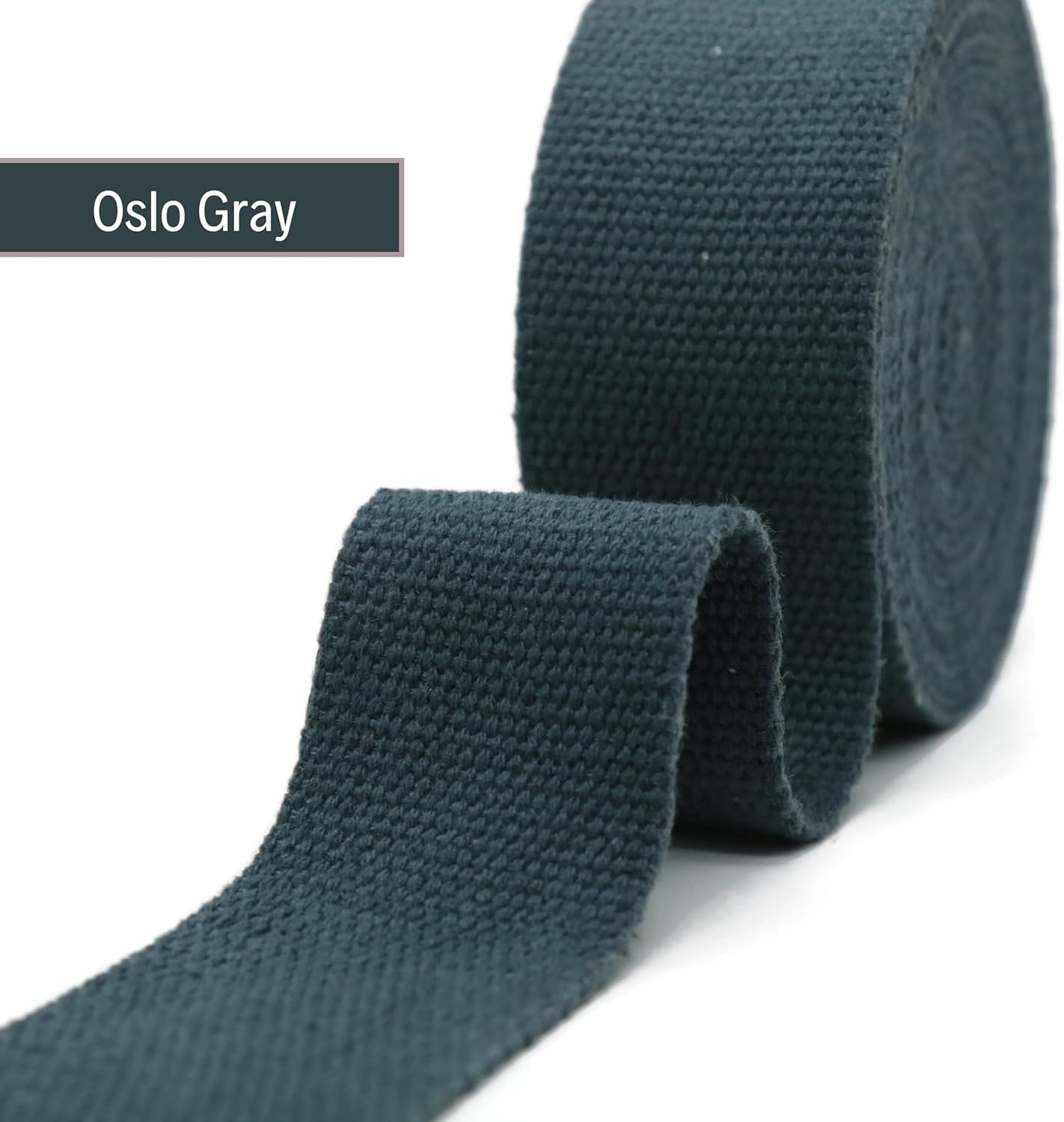 2" & 1.5'' & 1" Cotton Webbing - 5 Yards - 50+ Colors -%100 Natural Cotton - Turkish Woven - Heavy Duty 1 Inch 1.5 Inch 2 Inch Canvas Webbing for Sewing Straps Bags Climbing Indoors Craft DIY 11545…