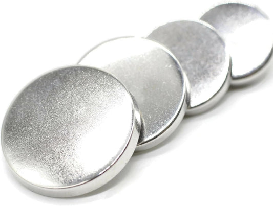 Flat Silver Metal Shank Buttons - 12 Pcs - 4 Size Options - Luxury Flat Round Wave Metal Shank Buttons for Men Women Blazer Coat Uniform Shirt Suit and Jacket Sewing Craft DIY N8401