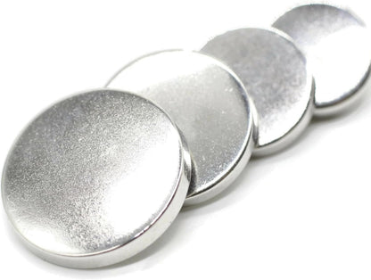 Flat Silver Metal Shank Buttons - 12 Pcs - 4 Size Options - Luxury Flat Round Wave Metal Shank Buttons for Men Women Blazer Coat Uniform Shirt Suit and Jacket Sewing Craft DIY N8401