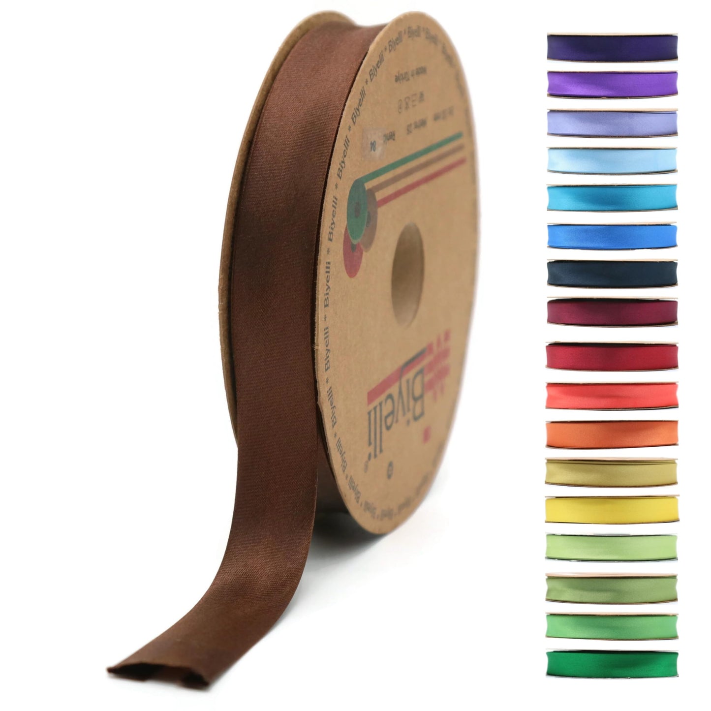 Fold Satin Bias Tape - 99+ Colors - 3/4 Inches Wide - 27 Yards - Fold Satin Binding Bias Ribbon Fabric Piping Bias Binding Tape for Sewing Clothing Navy Blue DIY BYS20