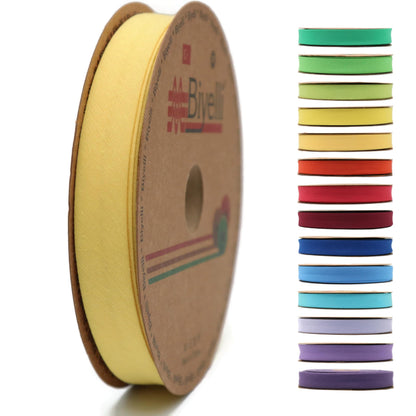 Cotton Fold Bias Tape - 3/4 Inches (20mm) Wide - 27 Yards - 65+ Colors - Single Fold Cotton Fold Bias Binding Tape for Sewing Clothing DIY (42. Violet) D42