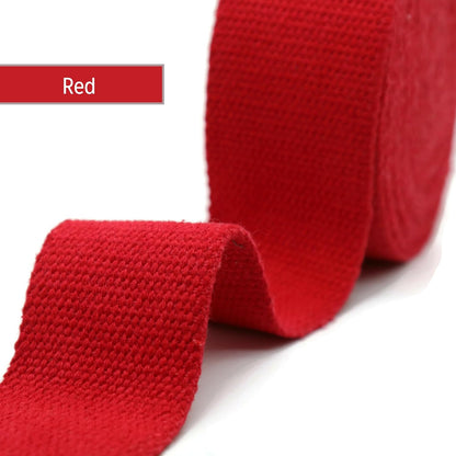 2" & 1.5'' & 1" Cotton Webbing - 5 Yards - 50+ Colors -%100 Natural Cotton - Turkish Weave - Heavy Duty 1 Inch 1.5 Inch 2 Inch Webbing for Sewing Straps Wrapping Climbing Indoors Craft DIY 11175…