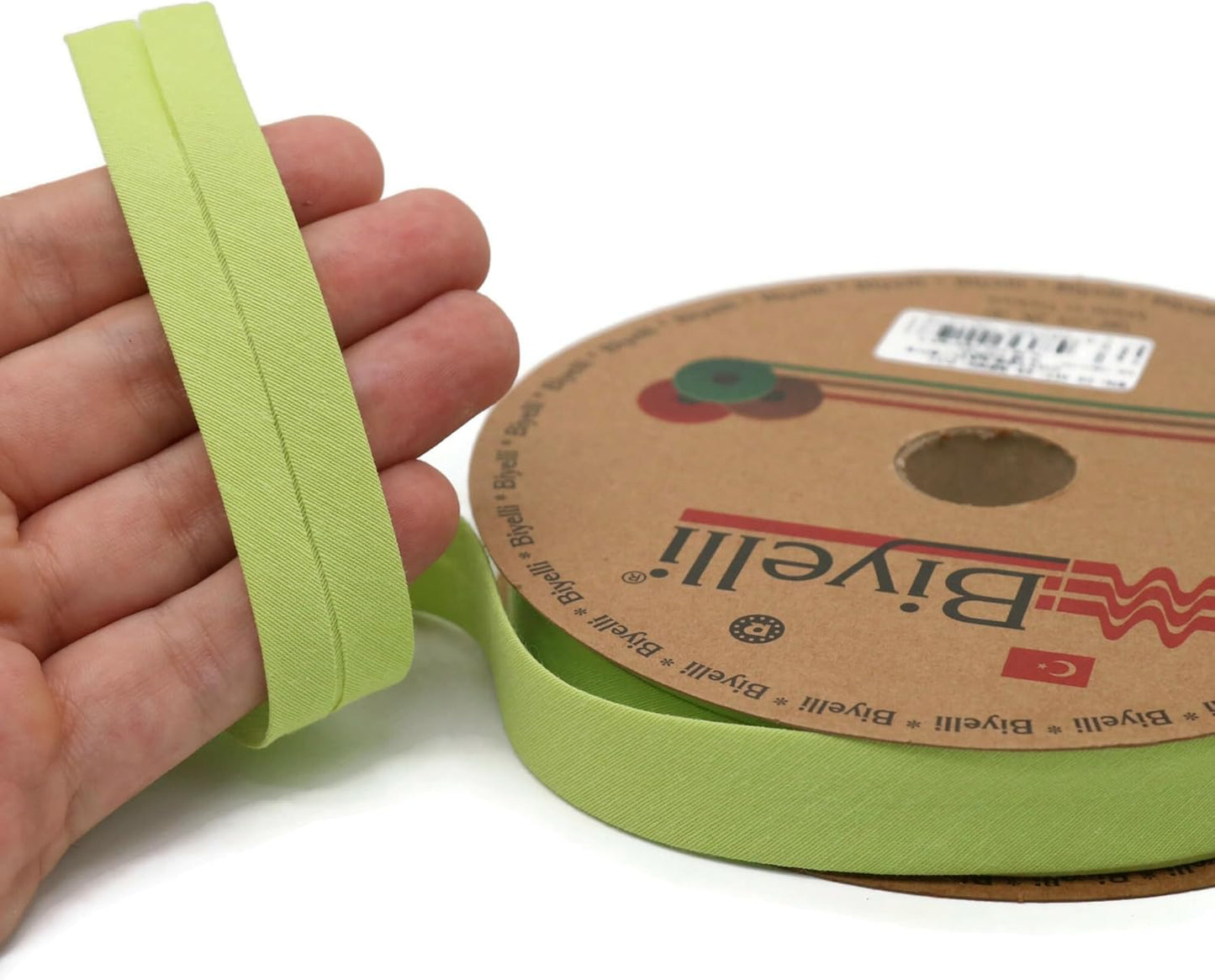 Cotton Fold Bias Tape - 3/4 Inches (20mm) Wide - 27 Yards - 65+ Colors - Single Fold Cotton Fold Bias Binding Tape for Sewing Clothing DIY (31. Green) D31