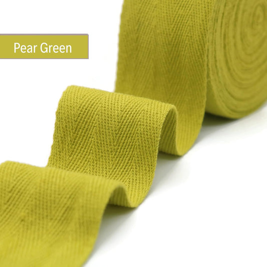 2" & 1.5" & 1.18'' & 1" Cotton Twill Tape - 10 Yards - 50+ Colors -%100 Natural Cotton 1 Inch 1.5 Inch 2 Inch Herringbone Bias Binding Cotton Tape Trim for Sewing Wrapping Craft DIY 10295(PearGreen)…