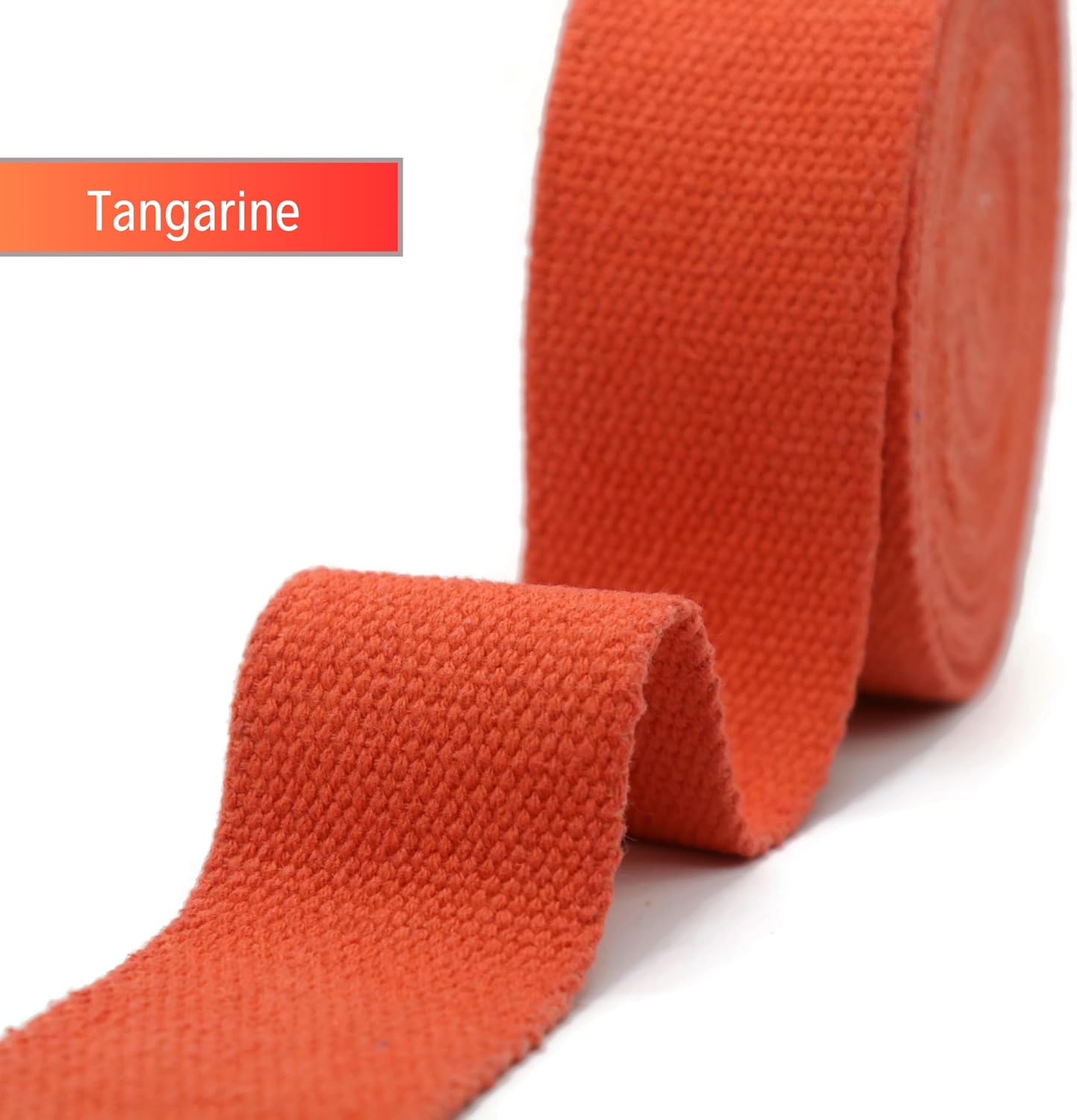 2" & 1.5'' & 1" Cotton Webbing - 5 Yards - 50+ Colors -%100 Natural Cotton - Turkish Weave - Heavy Duty 1 Inch 1.5 Inch 2 Inch Webbing for Sewing Straps Wrapping Climbing Indoors Craft DIY 11165…