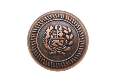 Silver Metal Shank Buttons - 12 Pcs - 3 Size Options - The Kingdom Round Metal Shank Buttons for Men Women Blazer Coat Uniform Shirt Suit and Jacket Sewing Craft DIY N7101