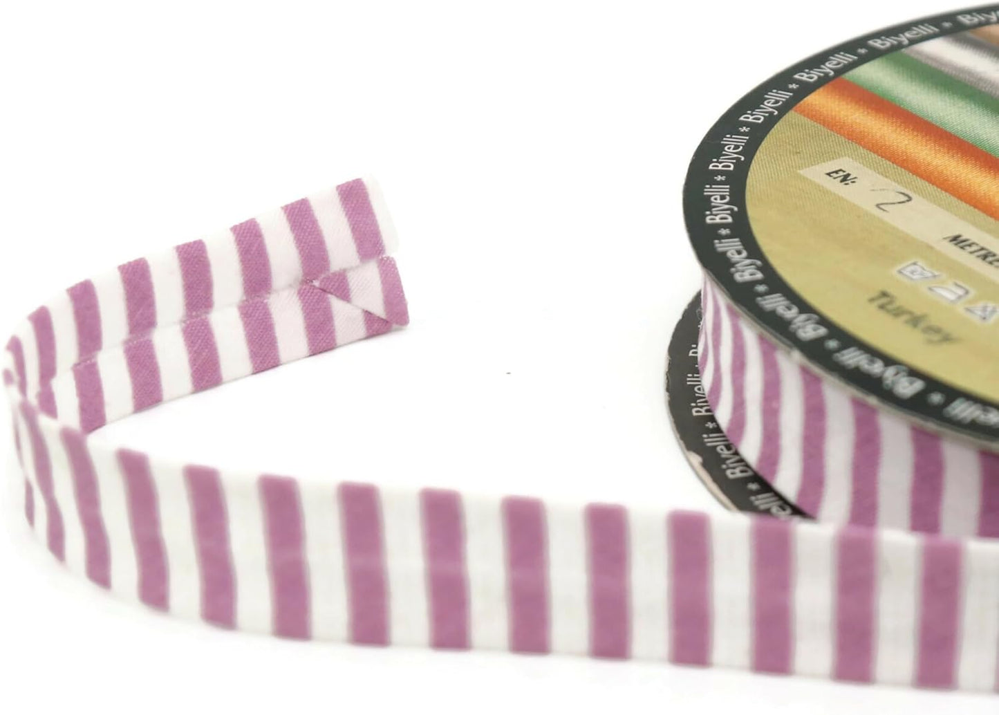 Cotton Fold Bias Binding Tape - 3/4 Inches (20mm) Wide - 27 Yards - Plaid Single Fold Cotton Fold Bias Binding Tape for Sewing Clothing DIY Lilac F7