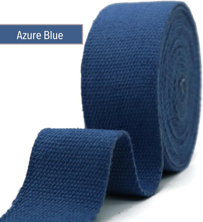 Cotton Webbing 2" & 1.5'' & 1" - 5 Yards - 50+ Colors -%100 Natural Cotton - Turkish Woven - Heavy 1 Inch 1.5 Inch 2 Inch Canvas Webbing for Sewing Straps Bags Climbing Indoors Craft DIY 11415…