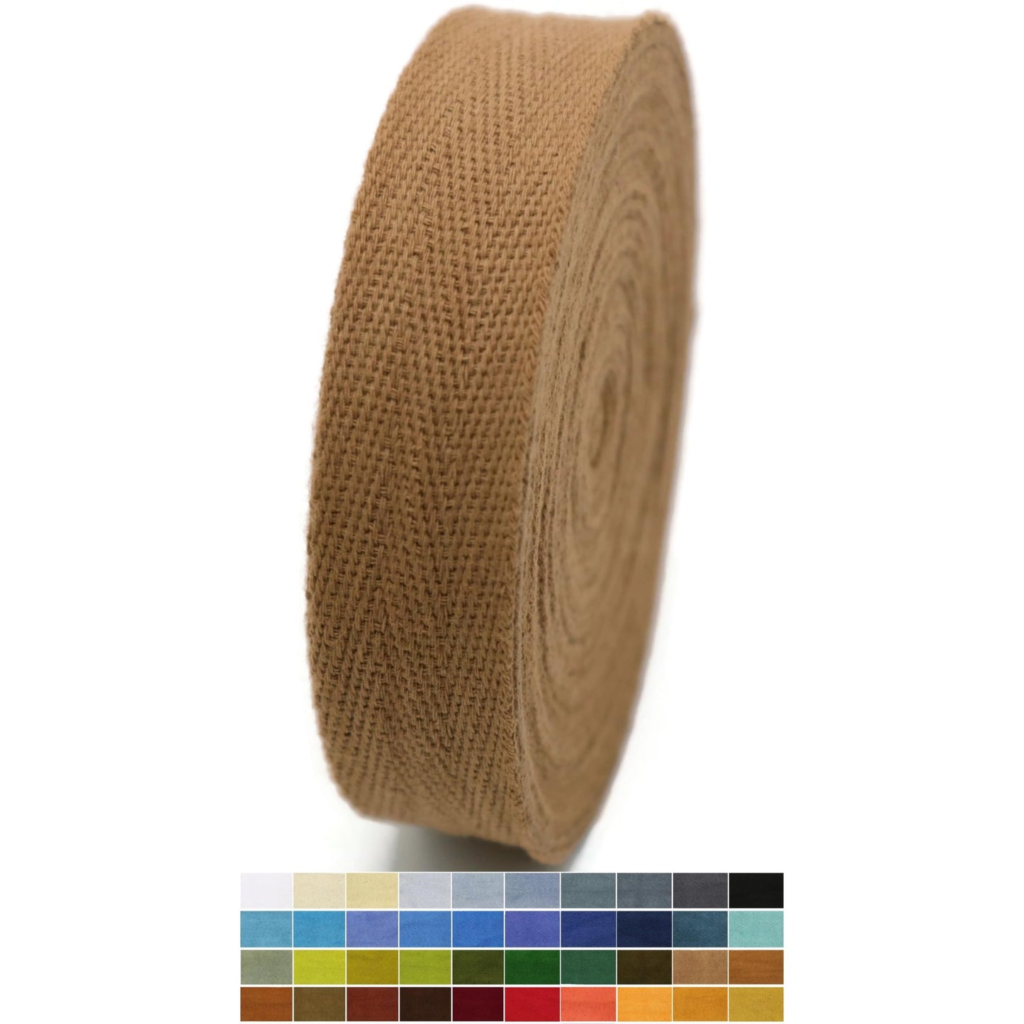 2" & 1.5" & 1.18'' & 1" Cotton Twill Tape - 10 Yards - 50+ Colors -%100 Cotton 1 Inch 1.5 Inch 2 Inch Herringbone Bias Binding Cotton Tape Trim for Sewing Wrapping Craft DIY 10384 (Admiral Blue)…