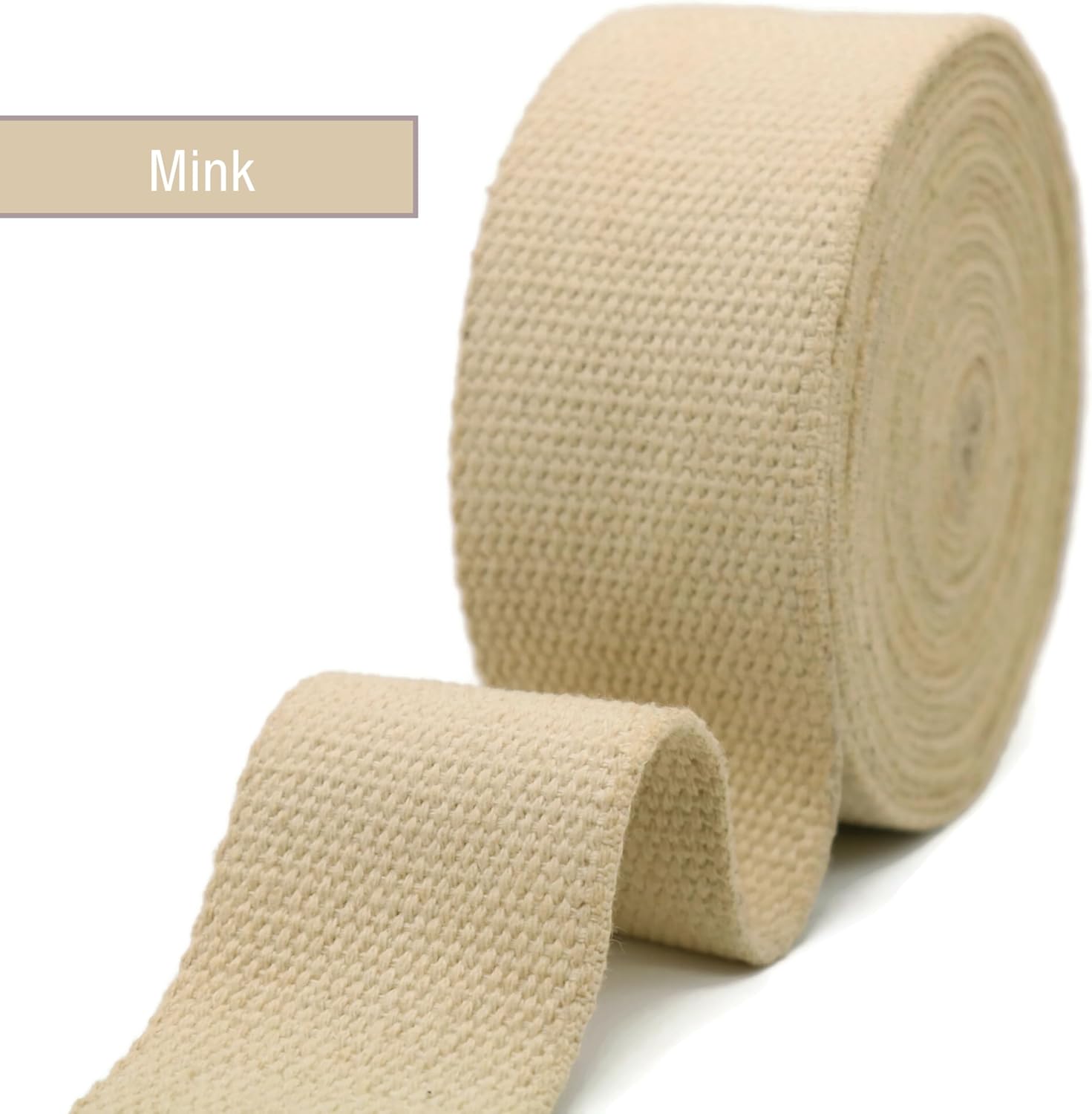 2" & 1.5'' & 1" Cotton Webbing - 5 Yards - 50+ Colors -%100 Natural Cotton - Turkish Woven - Heavy Duty 1 Inch 1.5 Inch 2 Inch Canvas Webbing for Sewing Straps Bags Climbing Indoors Craft DIY 115855…