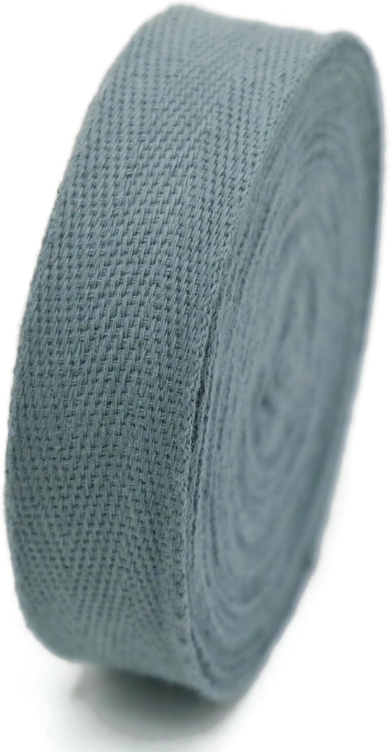 1" & 1.18" & 1.5'' & 2" Cotton Twill Tape - 10 Yards - 50+ Colors -%100 Natural Cotton 1 Inch 1.5 Inch 2 Inch Herringbone Bias Binding Cotton Tape Trim for Sewing Wrapping Craft DIY 10552 (LavaGray)…