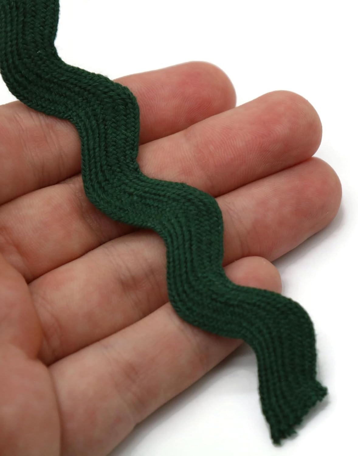 Cotton RIC Rac Trim - 3/4 Inch - 27 Yards - Wave Bending Fringe Trim Cotton Lace Ribbon for Sewing Clothes Gift Wrapping Home Party Decoration CTR0204