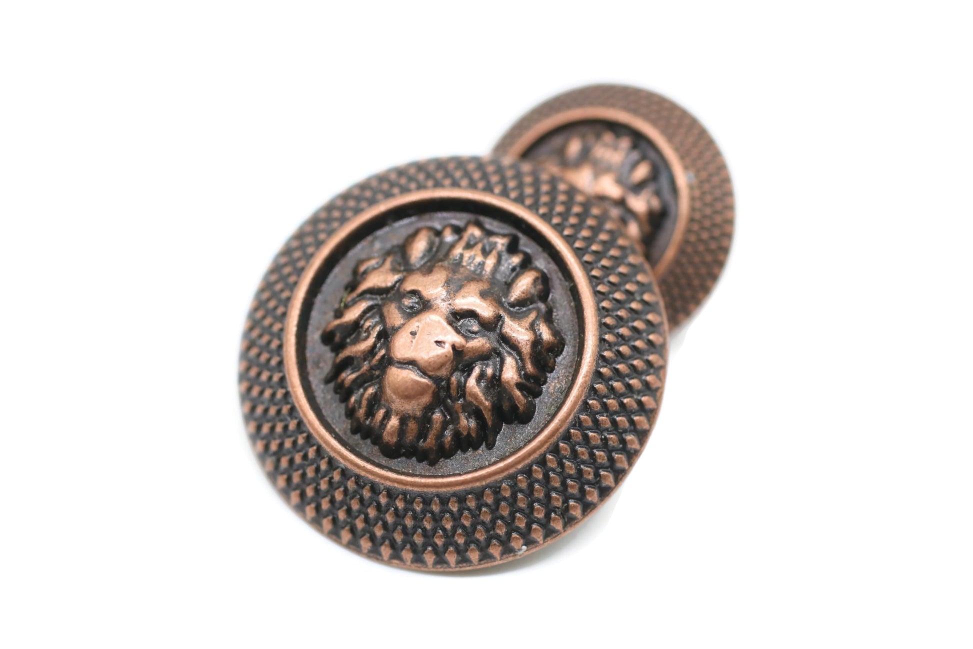 Gold Metal Shank Buttons - 12 Pcs - 2 Size Options - Luxury Kingdom Lion Round Metal Shank Buttons for Men Women Blazer Coat Uniform Shirt Suit and Jacket Sewing Craft DIY N0602