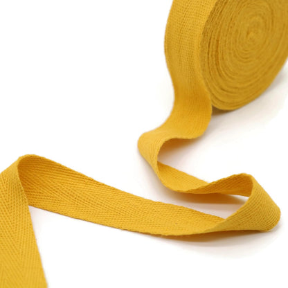 1" & 1.18" & 1.5'' & 2" Cotton Twill Tape 10 Yards 50+ Colors%100 Natural Cotton 1 Inch 1.5 Inch 2 Inch Herringbone Bias Binding Tape Trim for Sewing Wrapping Craft DIY 10112 (McrYellow)…