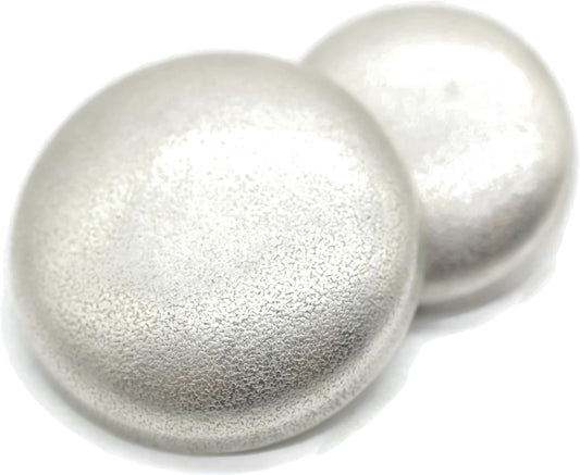 Antique Silver Metal Shank Buttons - 12 Pcs - 2 Size Options - Round Metal Shank Buttons Vintage for Men Women Blazer Coat Uniform Shirt Suit and Jacket Sewing Craft DIY N13702