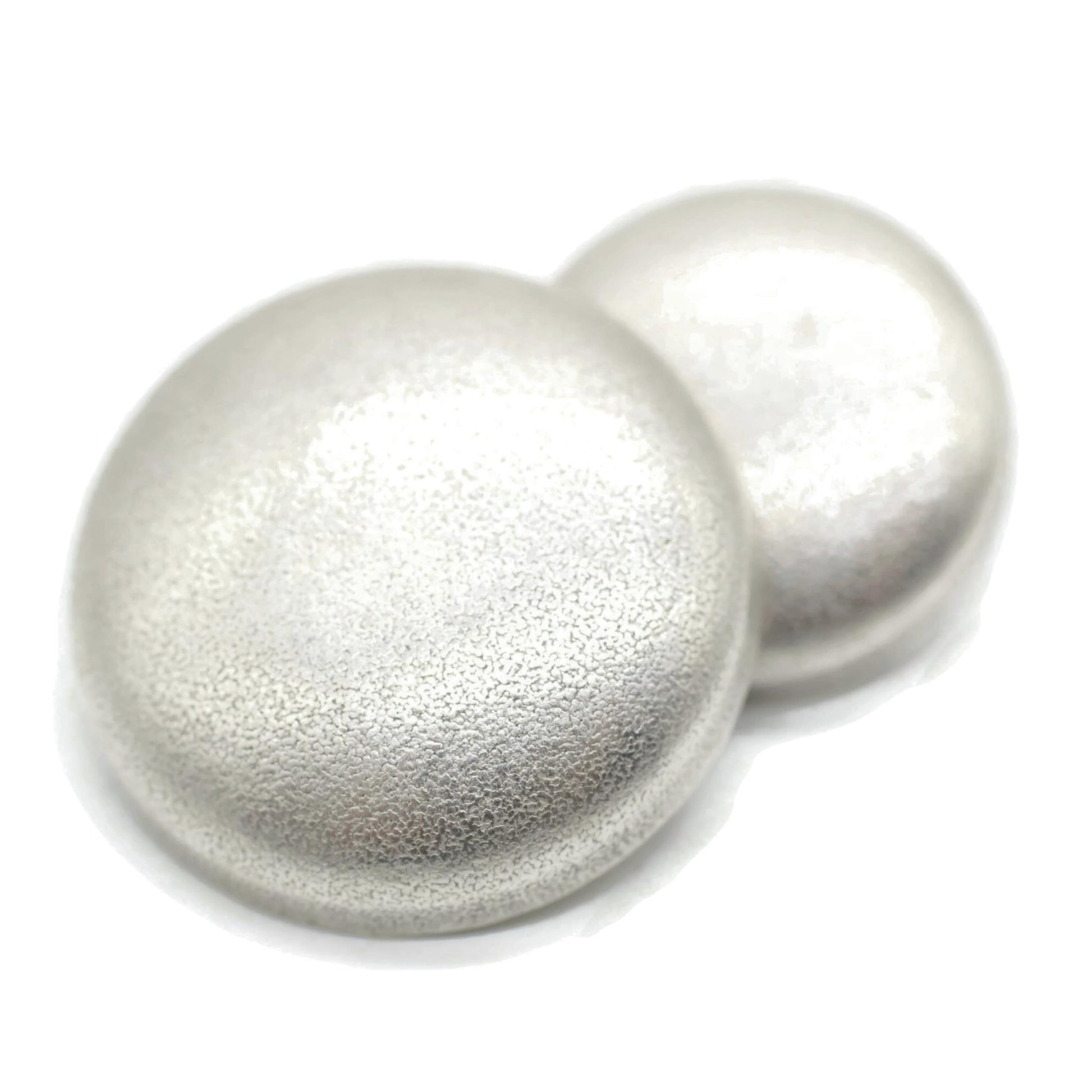 Silver Metal Shank Buttons - 12 Pcs - 2 Size Options - Luxury Flat Round Wave Metal Shank Buttons for Men Women Blazer Coat Uniform Shirt Suit and Jacket Sewing Craft DIY N10002