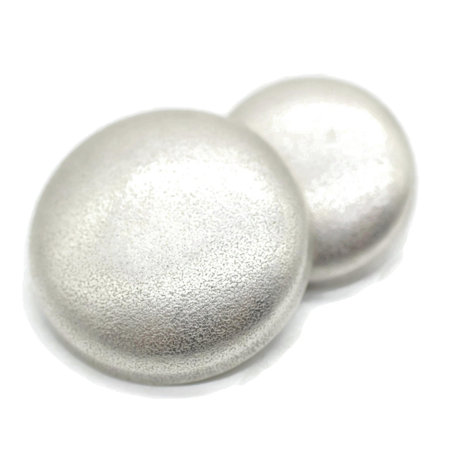 Flat Silver Metal Shank Buttons - 12 Pcs - 2 Size Options - Luxury Flat Round Wave Metal Shank Buttons for Men Women Blazer Coat Uniform Shirt Suit and Jacket Sewing Craft DIY N10001