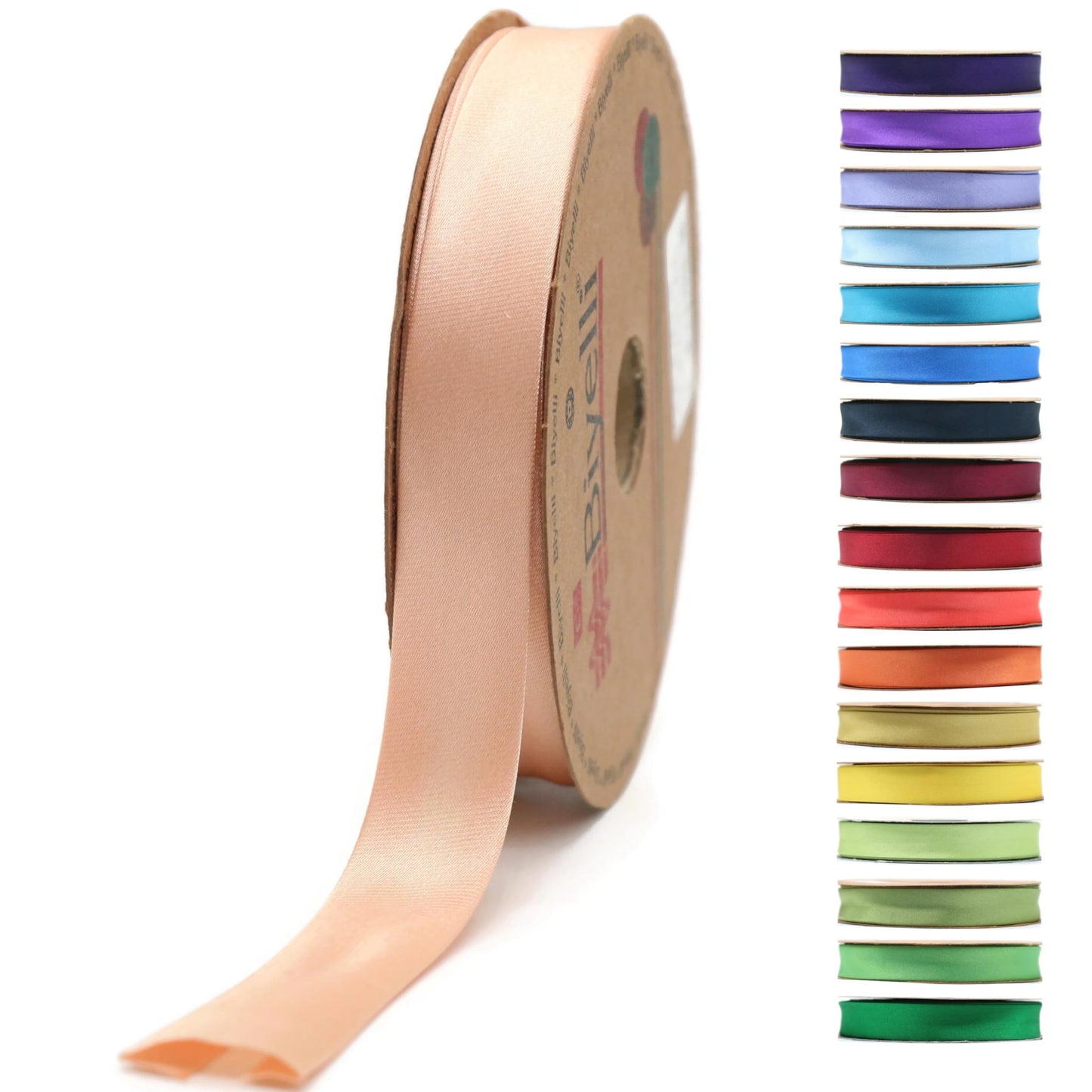 Fold Satin Bias Tape - 99+ Colors - 3/4 Inches Wide - 27 Yards - Fold Satin Binding Bias Ribbon Fabric Piping Bias Binding Tape for Sewing Clothing DIY (95. Blush Pink) BYS95