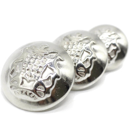 Bronze Metal Shank Buttons - 12 Pcs - 3 Size Options - Crown Floral Round Metal Shank Buttons for Men Women Blazer Coat Uniform Shirt Suit and Jacket Sewing Craft DIY N17003