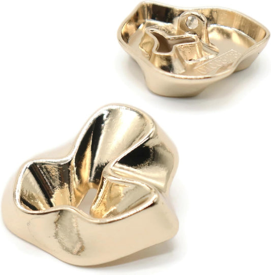 12 Pcs Gold Metal Shank Buttons for Coat, Jacket, and Blazer - Vintage Style Decorative Sewing Buttons - Durable Alloy Craft Buttons E10L