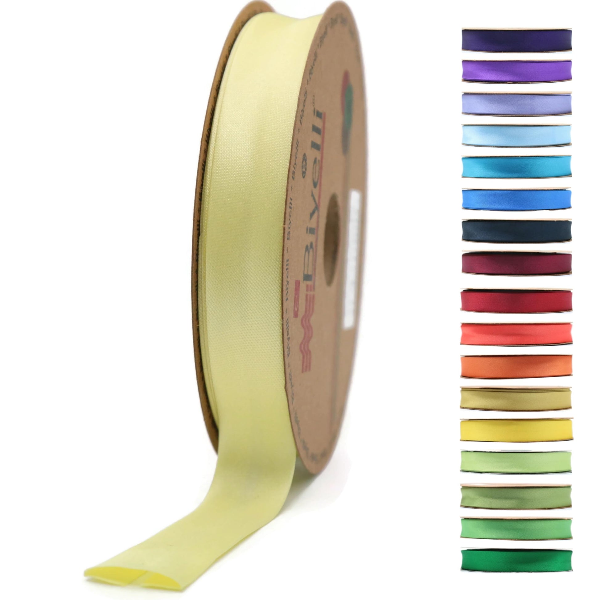 Fold Satin Bias Tape - 99+ Colors - 3/4 Inches Wide - 27 Yards - Fold Satin Binding Bias Ribbon Fabric Piping Bias Binding Tape for Sewing Clothing DIY (68. Dark Rose) BYS68