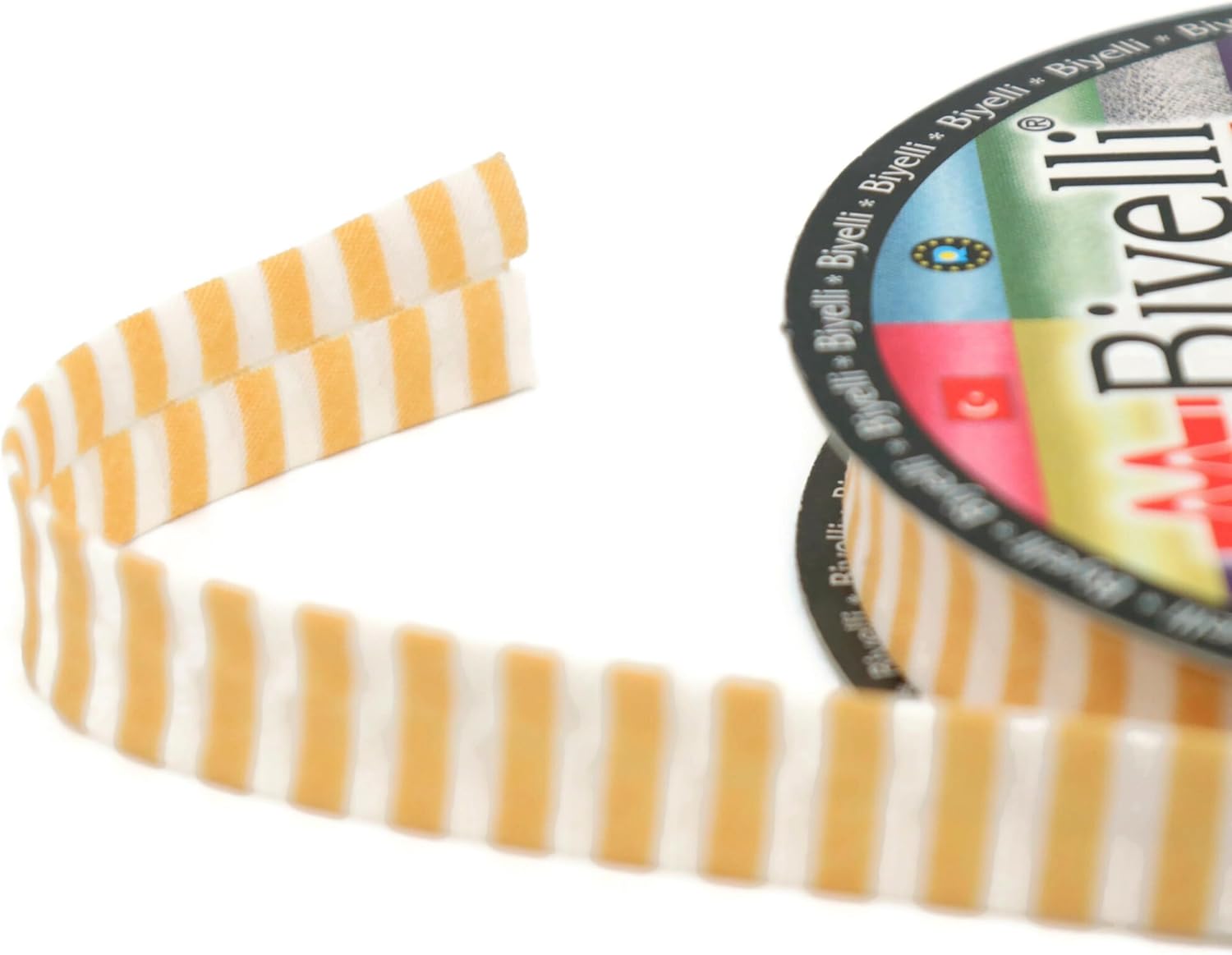 Cotton Fold Bias Binding Tape - 3/4 Inches (20mm) Wide - 27 Yards - Plaid Single Fold Cotton Fold Bias Binding Tape for Sewing Clothing DIY Yellow F6