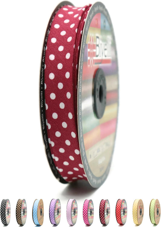 Cotton Fold Bias Binding Tape - 3/4 Inches (20mm) Wide - 27 Yards - Single Fold Cotton Fold Bias Binding Tape for Sewing Clothing DIY Burgundy A11