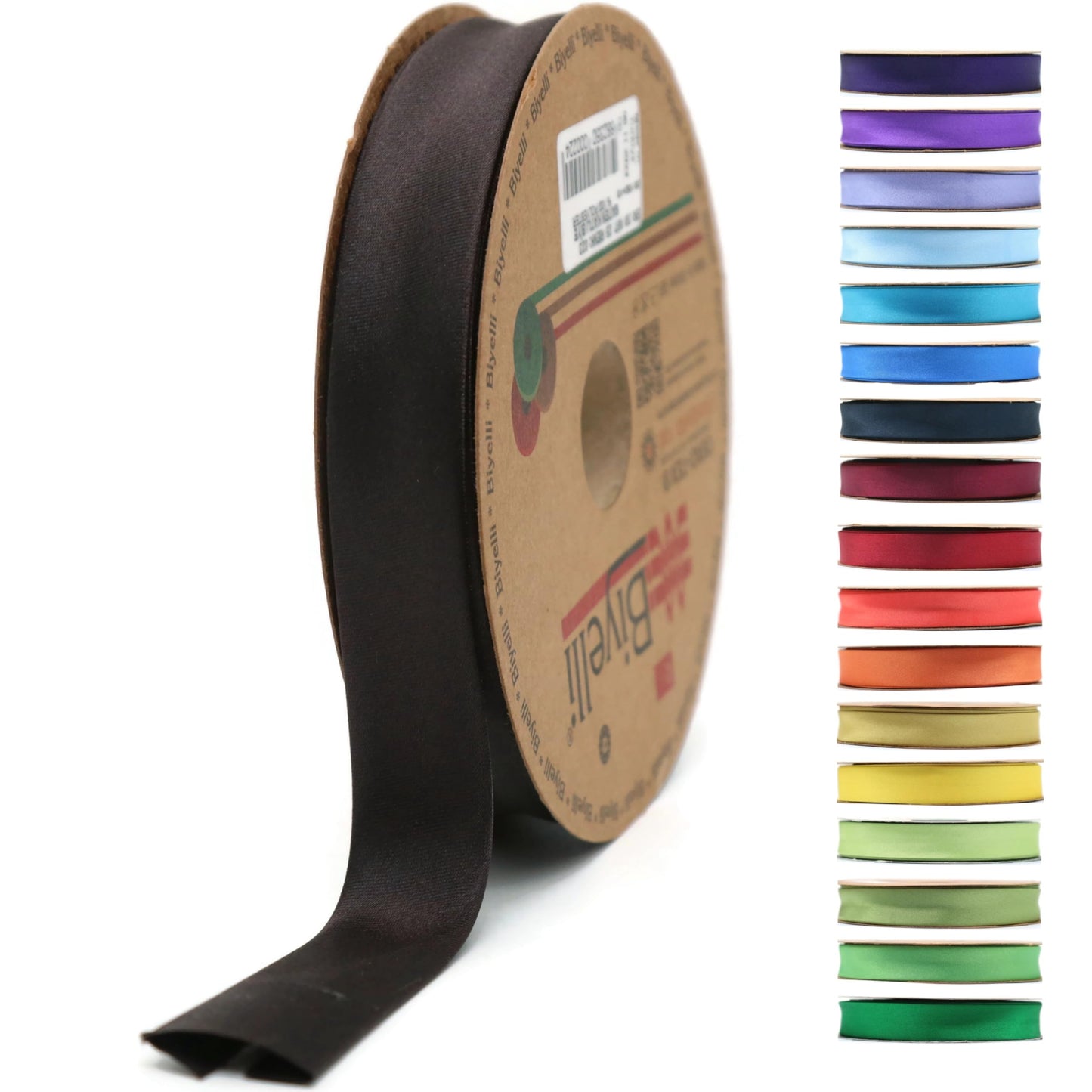 Fold Satin Bias Tape - 99+ Colors - 3/4 Inches Wide - 27 Yards - Fold Satin Binding Bias Ribbon Fabric Piping Bias Binding Tape for Sewing Clothing DIY Aquamarine BYS15