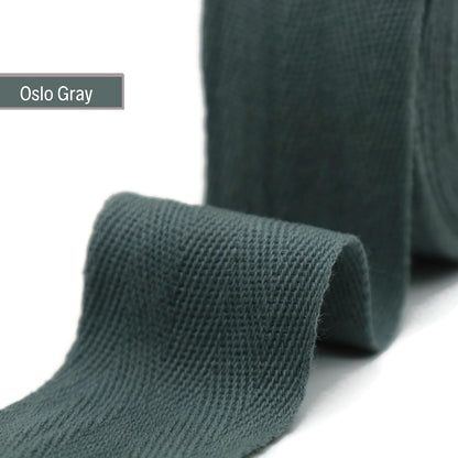 2" & 1.5" & 1.18'' & 1" Cotton Twill Tape - 10 Yards - 50+ Colors -%100 Natural Cotton 1 Inch 1.5 Inch 2 Inch Herringbone Bias Binding Cotton Tape Trim for Sewing Wrapping Craft DIY 10545(Oslo Gray)…