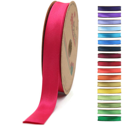 Fold Satin Bias Tape - 99+ Colors - 3/4 Inches Wide - 27 Yards - Fold Satin Binding Bias Ribbon Fabric Piping Bias Binding Tape for Sewing Clothing DIY (23. Coffee) BYS23