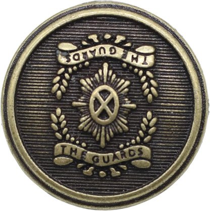 Bronze Metal Shank Buttons - 12 Pcs - 3 Size Options - The Guards of Kingdom Round Metal Shank Buttons for Men Women Blazer Coat Uniform Shirt Suit and Jacket Sewing Craft DIY N14803