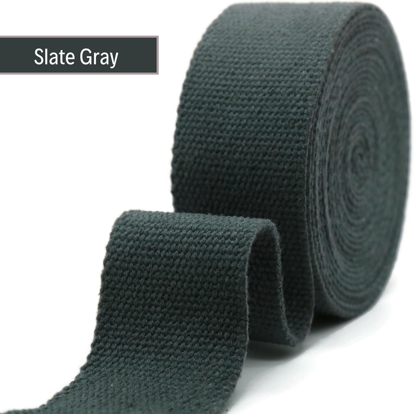 2" & 1.5'' & 1" Cotton Webbing - 5 Yards - 50+ Colors -%100 Natural Cotton - Turkish Woven - Heavy Duty 1 Inch 1.5 Inch 2 Inch Canvas Webbing for Sewing Straps Bags Climbing Indoors Craft DIY 11535…