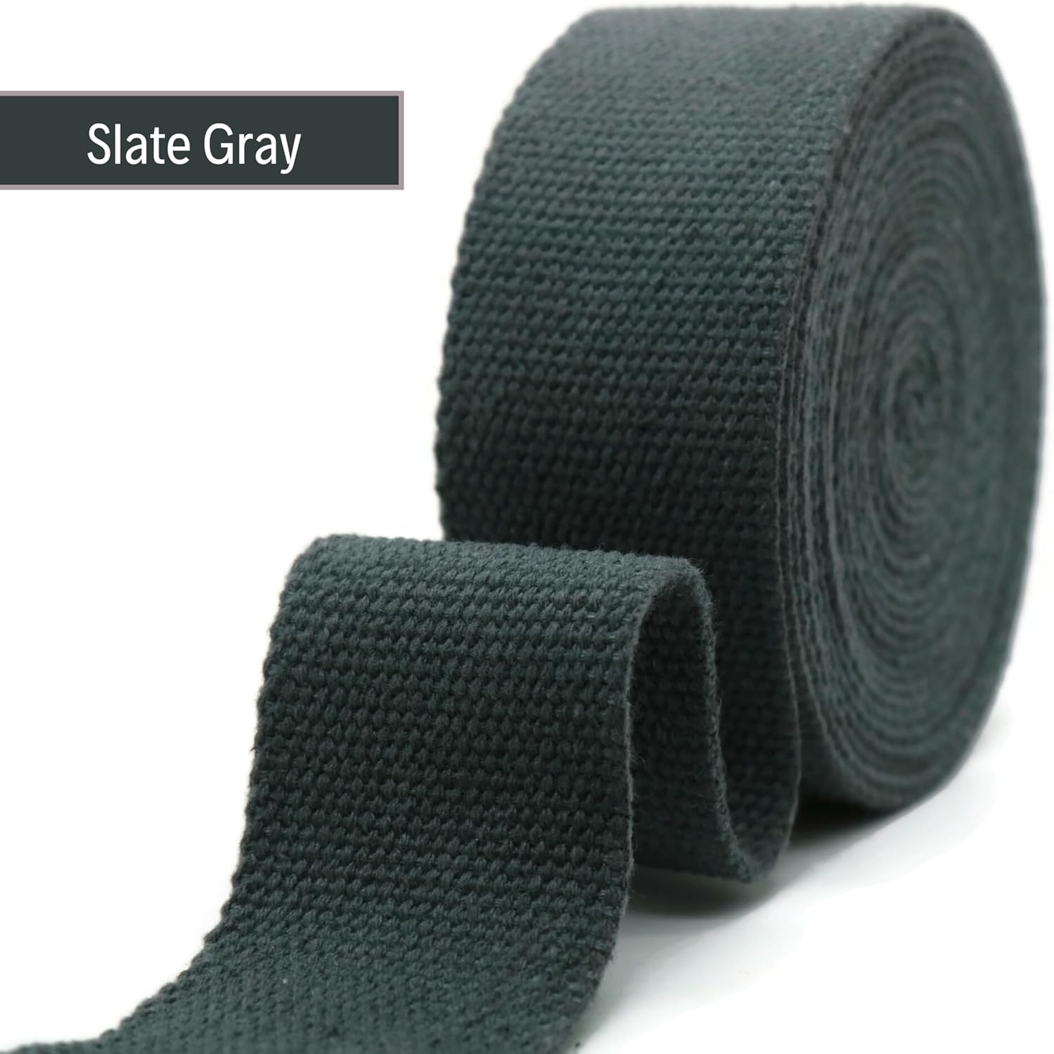 2" & 1.5'' & 1" Cotton Webbing - 5 Yards - 50+ Colors -%100 Natural Cotton - Turkish Woven - Heavy Duty 1 Inch 1.5 Inch 2 Inch Canvas Webbing for Sewing Straps Bags Climbing Indoors Craft DIY 11535…