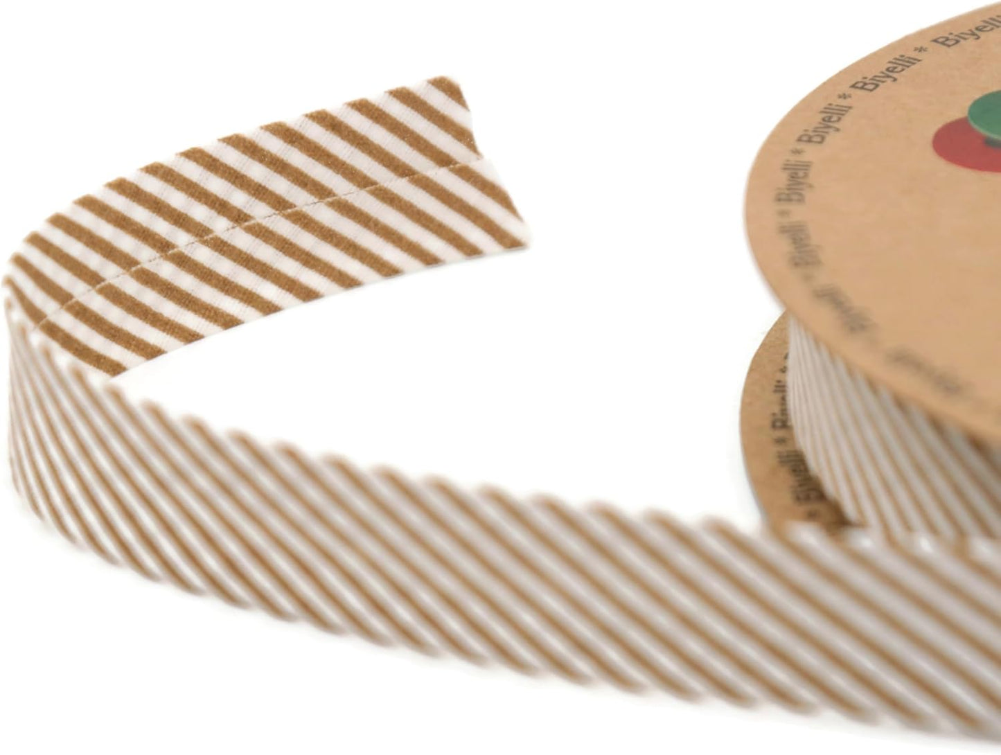 Cotton Fold Bias Binding Tape - 3/4 Inches (20mm) Wide - 27 Yards - Plaid Single Fold Cotton Fold Bias Binding Tape for Sewing Clothing DIY Brown C9