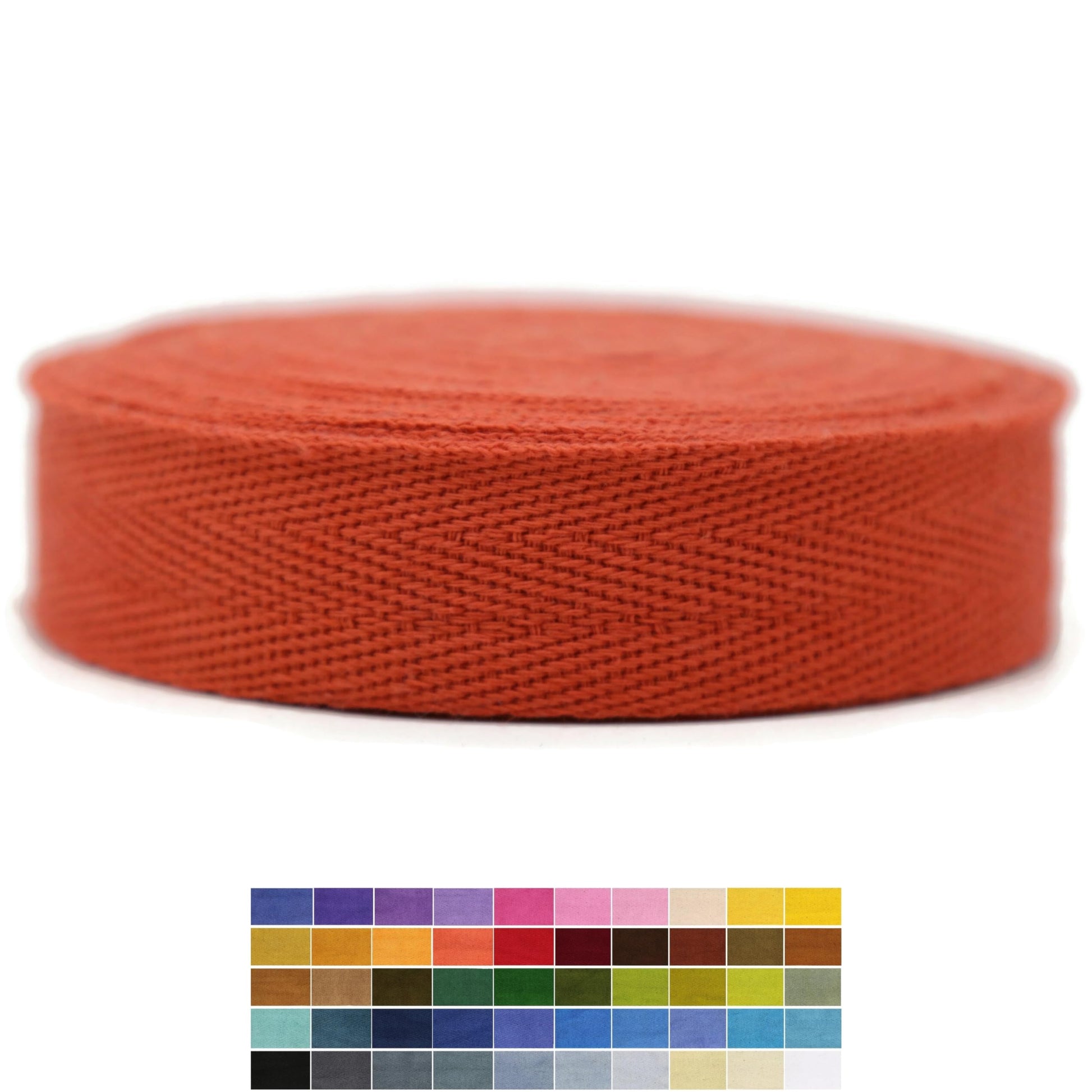 1" & 1.18" & 1.5' & 2" Cotton Herringbone Bias Binding Tape - 10 Yards - Maldives Green - 100% Natural Cotton - Craft & Sewing