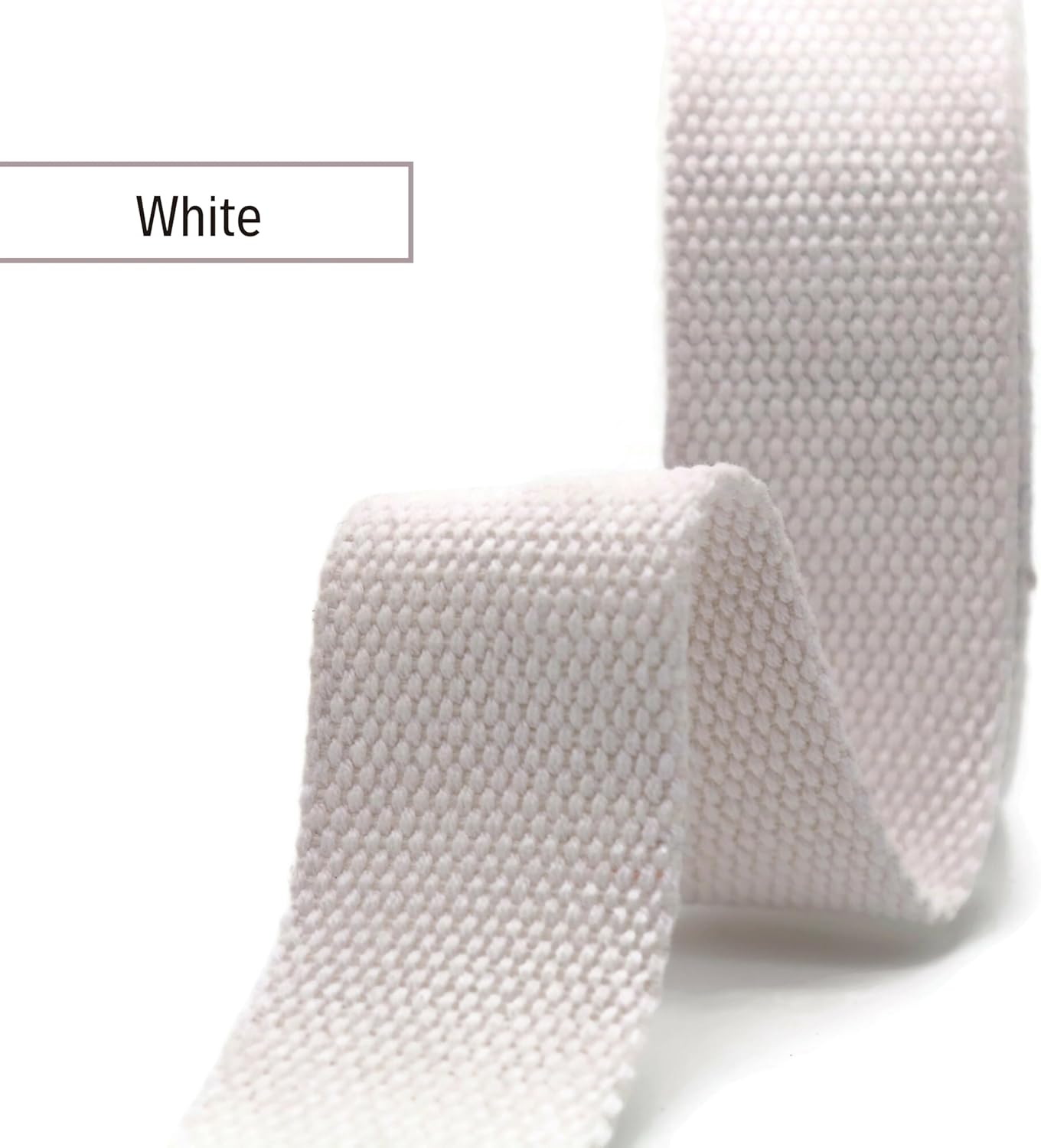 2" &amp; 1.5'' &amp; 1" Cotton Webbing - 5 Yards - 50+ Colors -100% Natural Cotton - Turkish Woven - Heavy Duty 1 Inch 1.5 Inch 2 Inch Canvas Webbing for Sewing Straps Bags Climbing Indoors Craft DIY 116055…