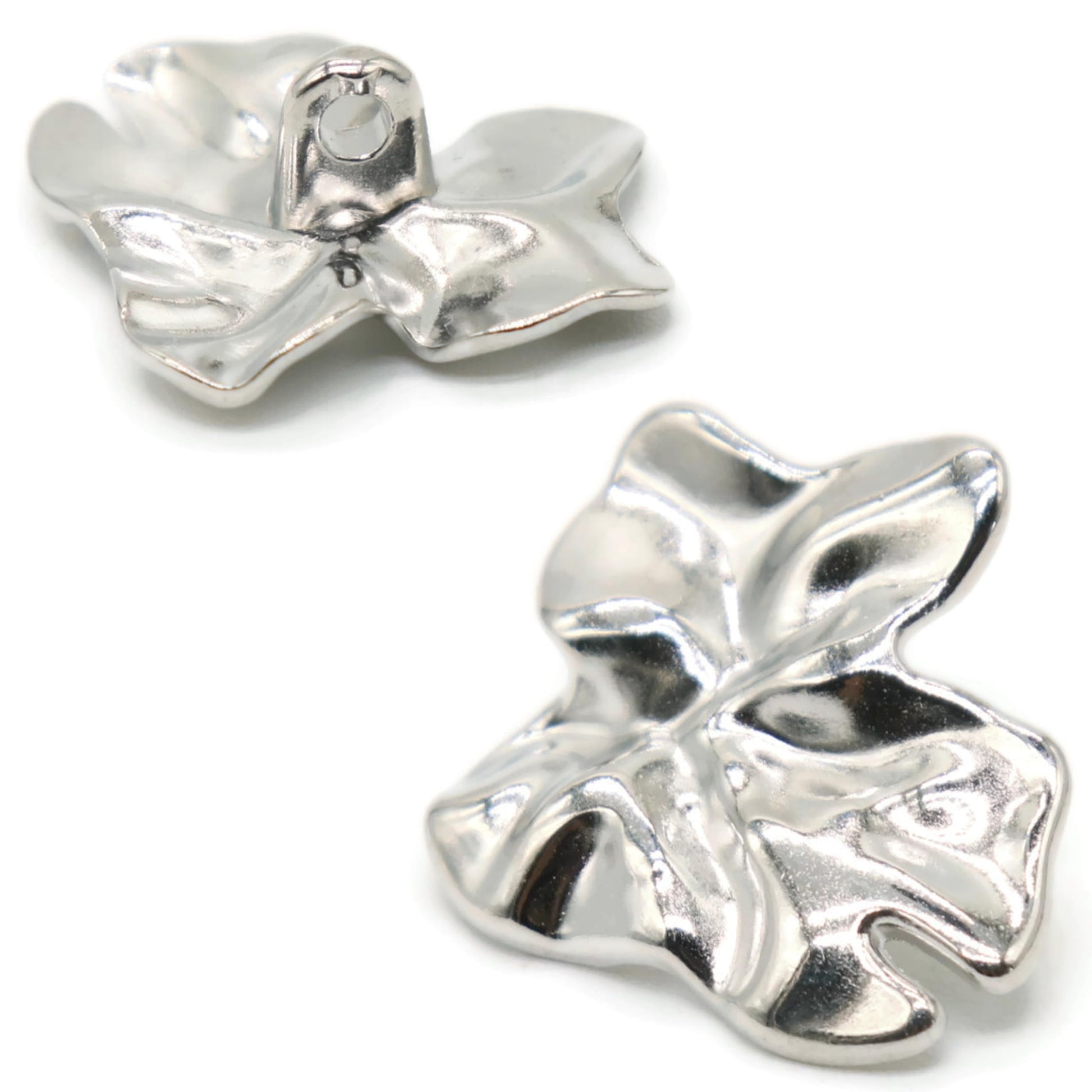 Wrinkle Silver Metal Shank Buttons - 12 Pcs - 3 Size Options - Luxury Wave Wrinkle Irregular Wave Metal Shank Buttons for Men Women Blazer Coat Uniform Shirt Suit and Jacket Sewing Craft DIY E0803