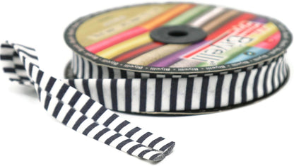Cotton Fold Bias Binding Tape - 3/4 Inches (20mm) Wide - 27 Yards - Plaid Single Fold Cotton Fold Bias Binding Tape for Sewing Clothing DIY Black F11