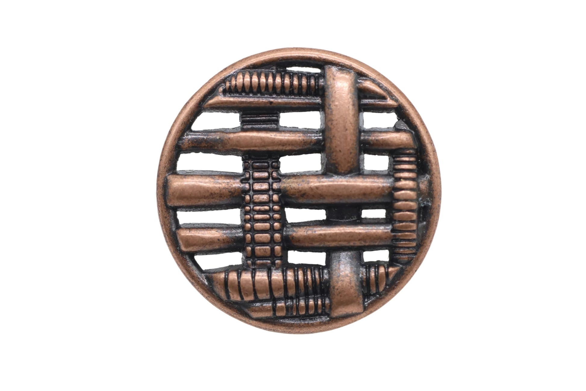 Gold Metal Shank Buttons - 12 Pcs - 3 Size Options - Weave Round Metal Shank Buttons for Men Women Blazer Coat Uniform Shirt Suit and Jacket Sewing Craft DIY N4802