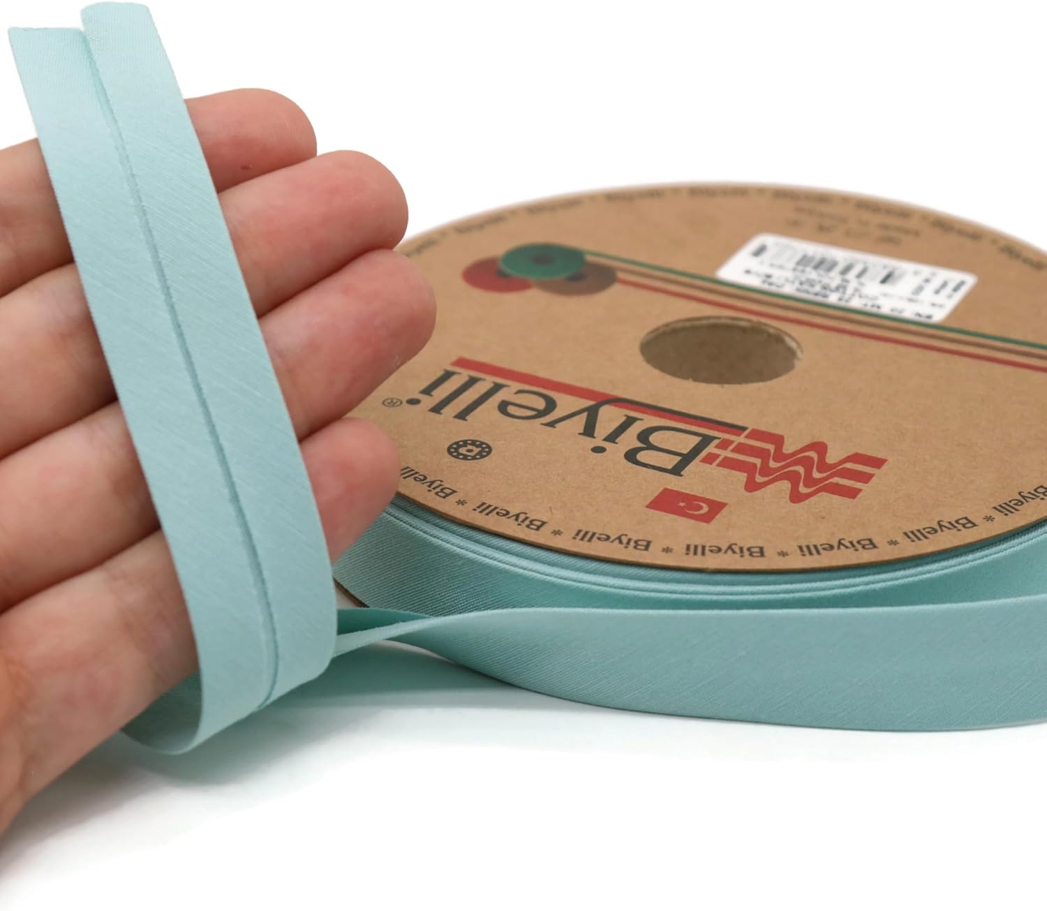 Cotton Fold Bias Tape - 3/4 Inches (20mm) Wide - 27 Yards - 65+ Colors - Single Fold Cotton Fold Bias Binding Tape for Sewing Clothing DIY (64. Arctic Blue) D64