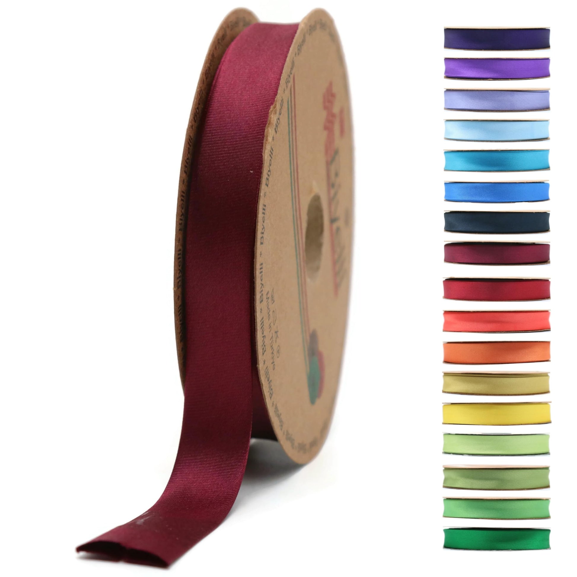 Fold Satin Bias Tape - 99+ Colors - 3/4 Inches Wide - 27 Yards - Fold Satin Binding Bias Ribbon Fabric Piping Bias Binding Tape for Sewing Clothing DIY Dark Blue BYS39