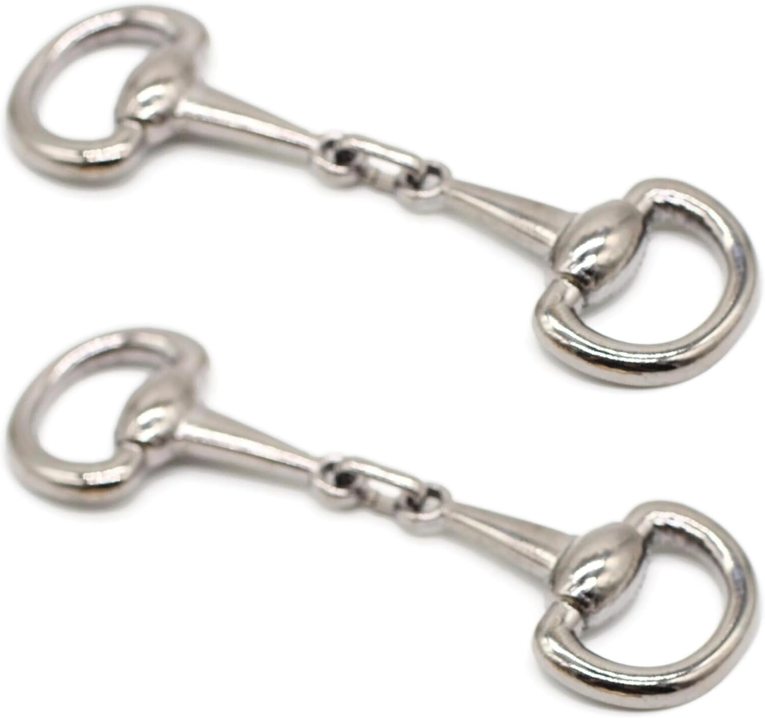 Metal Shoe Buckle - 2.96 Inch (75mm) - 2 Pcs - Black Metal Shoe Buckle Shoelace Clips Metal Hinged Equestrian Buckles For Craft & Sewing Project BK2712