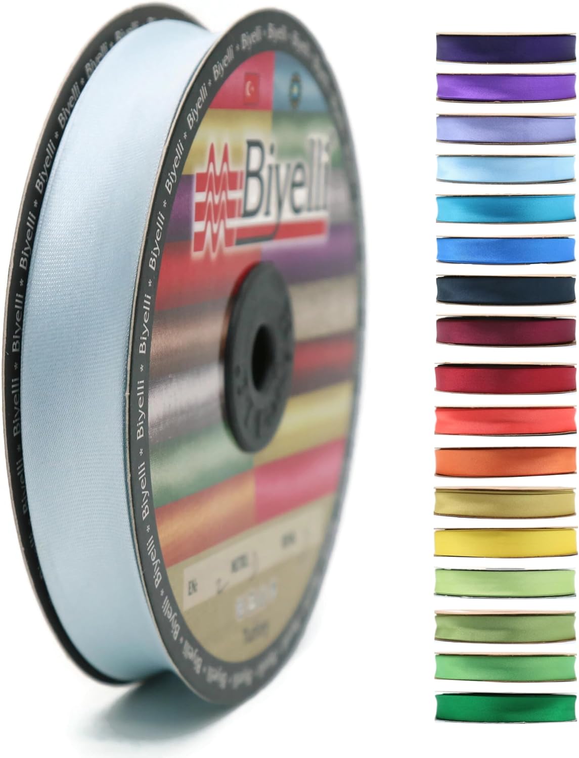 Fold Satin Bias Tape - 99+ Colors - 3/4 Inches Wide - 27 Yards - Fold Satin Binding Bias Ribbon Fabric Piping Bias Binding Tape for Sewing Clothing DIY BYS03