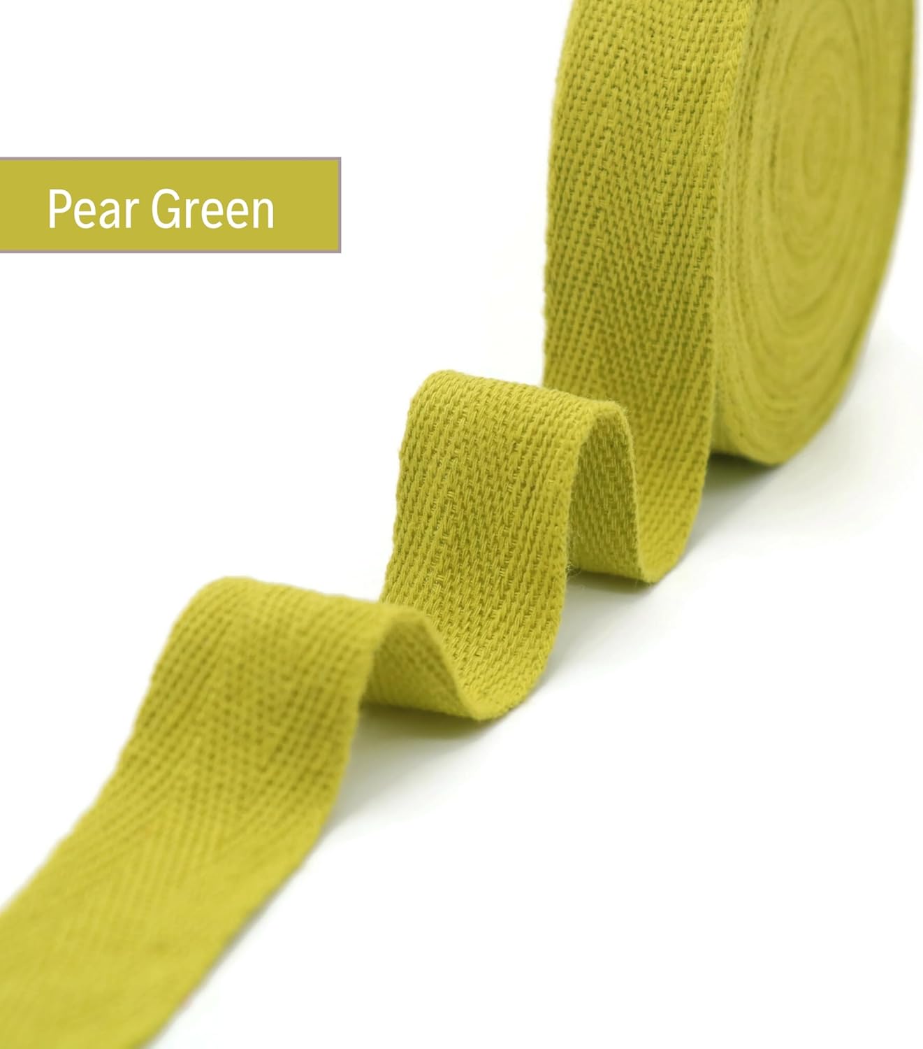 1" & 1.18" & 1.5'' & 2" Cotton Twill Tape - 10 Yards - 50+ Colors -%100 Natural Cotton 1 Inch 1.5 Inch 2 Inch Herringbone Bias Binding Cotton Tape Trim for Sewing Wrapping Craft DIY 10292(PearGreen)…